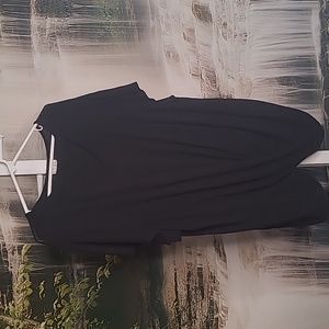 Maurices 24/7 Womens 3X black short sleeve classic twisted knot top